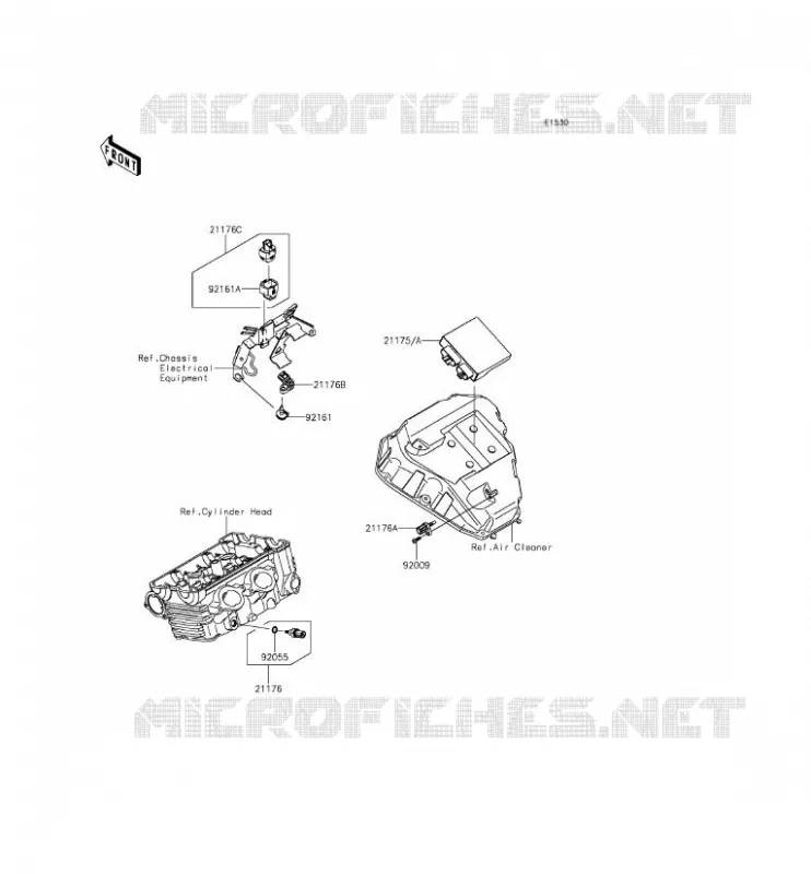 INJECTION CARBURANT Kawasaki MOTOS 650 2014 ER-6F ABS  EX650FEF