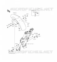 GARDE BOUE AVANT pour Kawasaki ER-6F ABS 2015