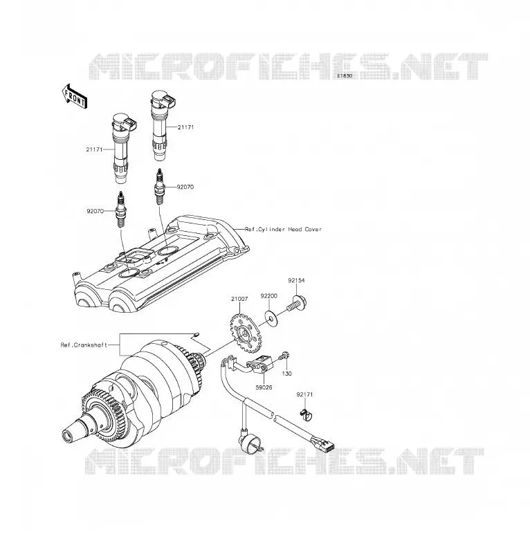 SYSTEME D&acute;ALLUMAGE Kawasaki MOTOS 650 2015 ER-6F ABS  EX650FFF