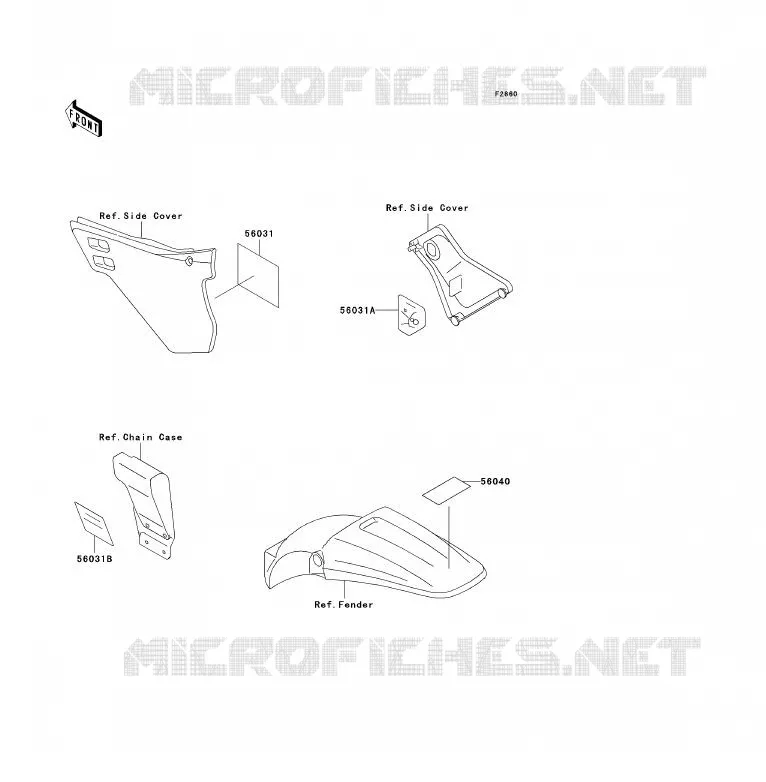 LABEL Kawasaki MOTOS 125 1992 KDX125SR  KDX125-A3
