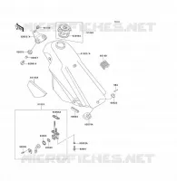 RESERVOIR CARBURANT pour Kawasaki KDX125SR 1993