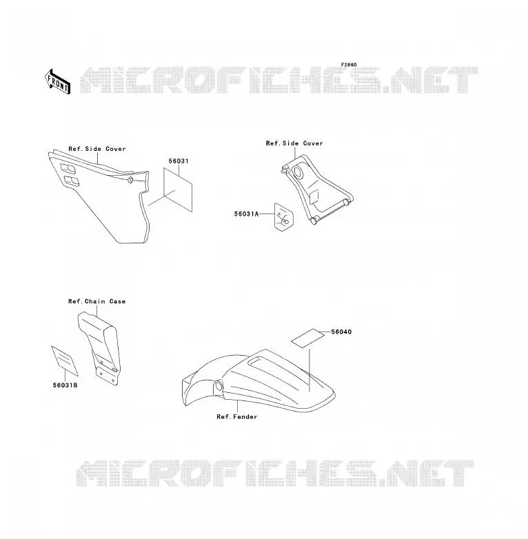 LABEL Kawasaki MOTOS 125 1993 KDX125SR  KDX125-A4
