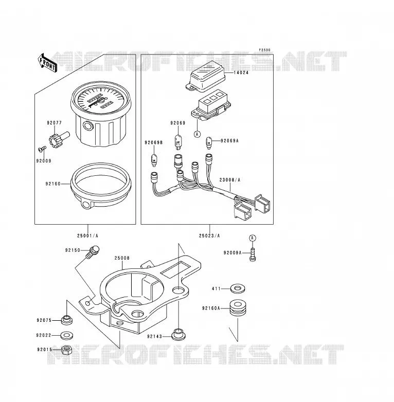 COMPTEURS Kawasaki MOTOS 125 1991 KDX125SR  KDX125-B2