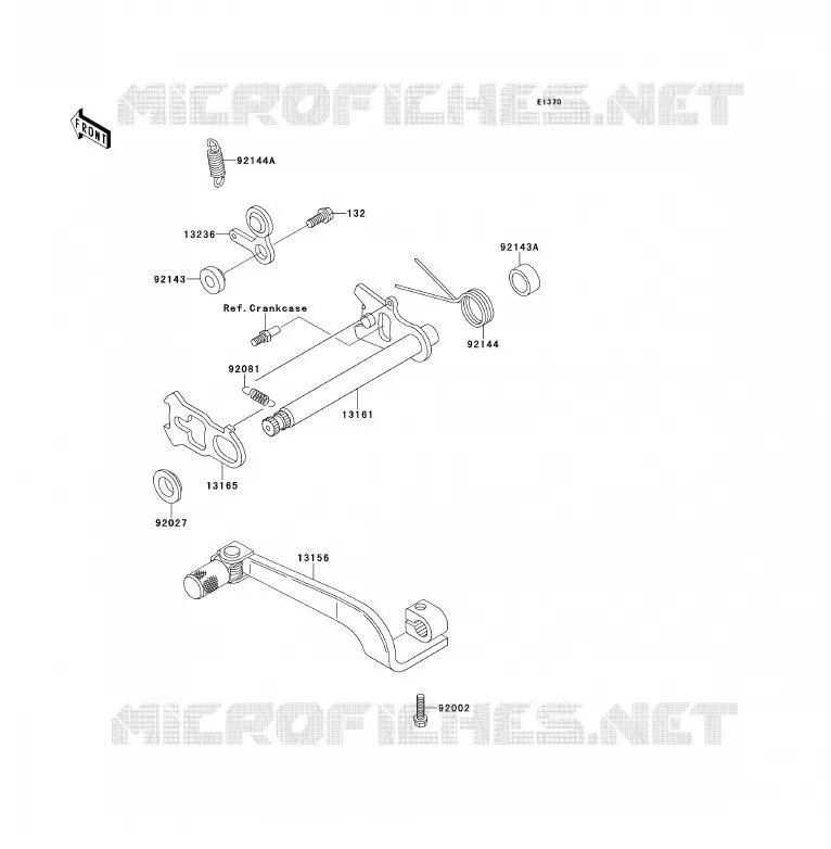 SELECTEUR Kawasaki MOTOS 200 1990 KDX200  KDX200-E2