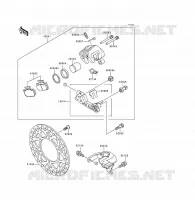 &Eacute;TRIER ARRI&Egrave;RE pour Kawasaki KDX200 1994