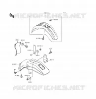 GARDE BOUE pour Kawasaki KDX200 1994