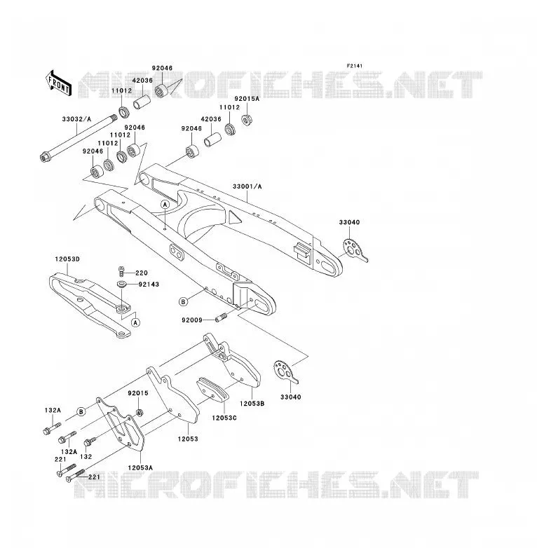BRAS OSCILLANT Kawasaki MOTOS 200 2004 KDX200  KDX200-H10