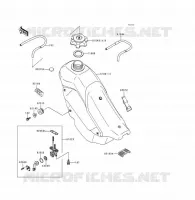 RESERVOIR CARBURANT pour Kawasaki KDX200 1997