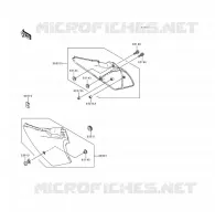 CACHE LAT&Eacute;RAL/GARDE CHAINE pour Kawasaki KDX200 1998