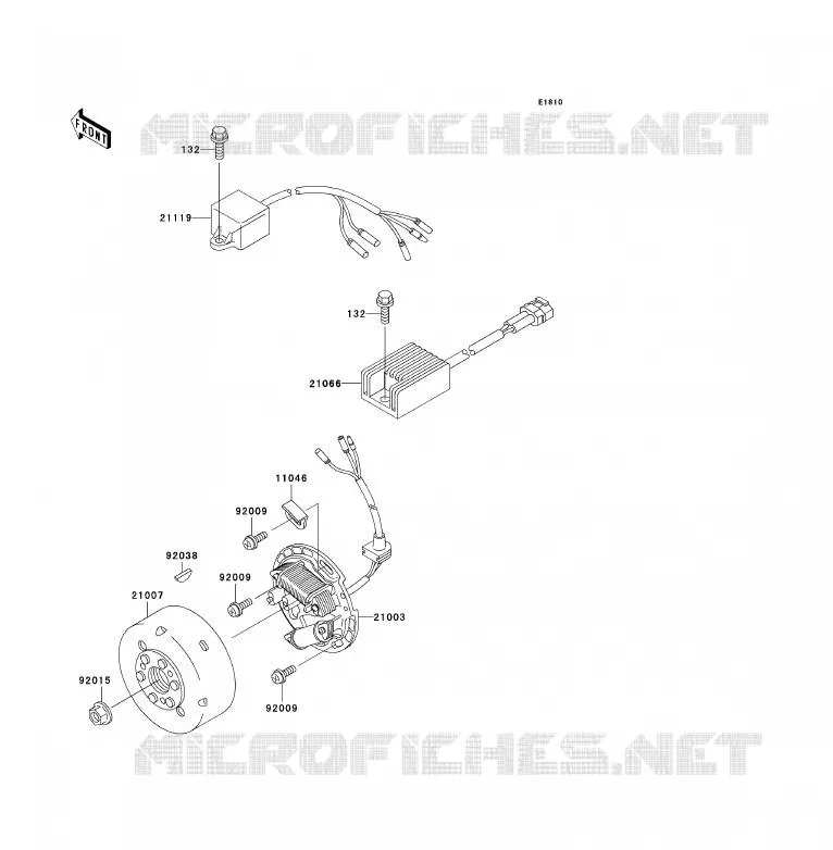 G&Eacute;N&Eacute;RATEUR Kawasaki MOTOS 200 2002 KDX200  KDX200-H8