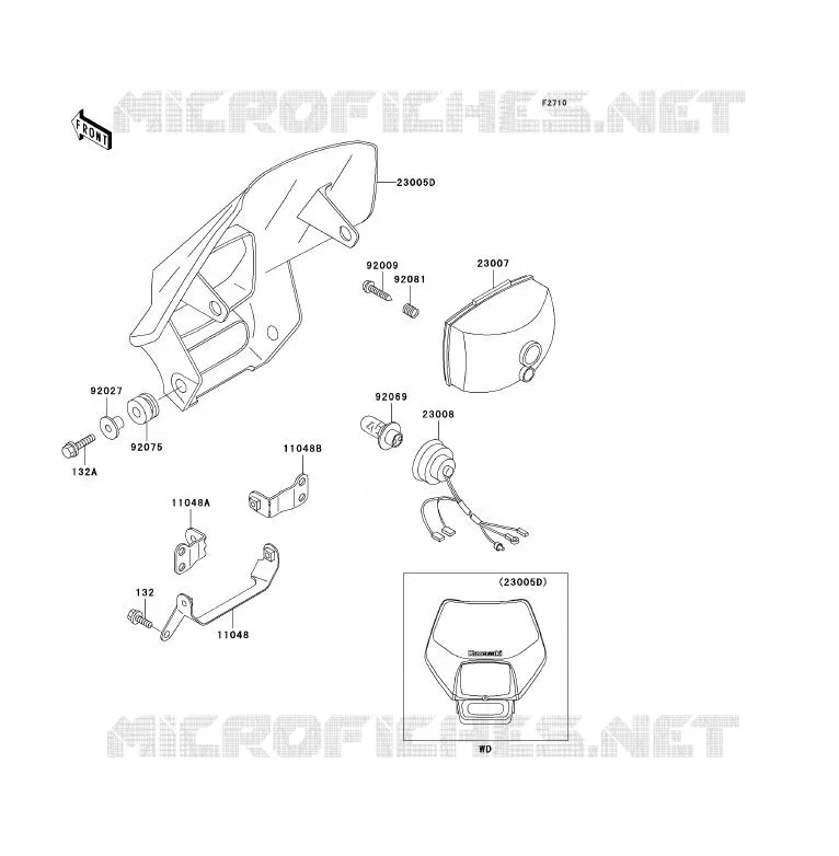OPTIQUE(S) Kawasaki MOTOS 200 2002 KDX200  KDX200-H8
