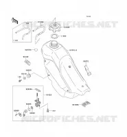 RESERVOIR CARBURANT pour Kawasaki KDX220R 1997