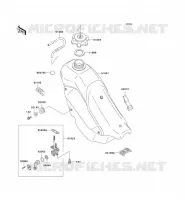 RESERVOIR CARBURANT pour Kawasaki KDX220R 2002