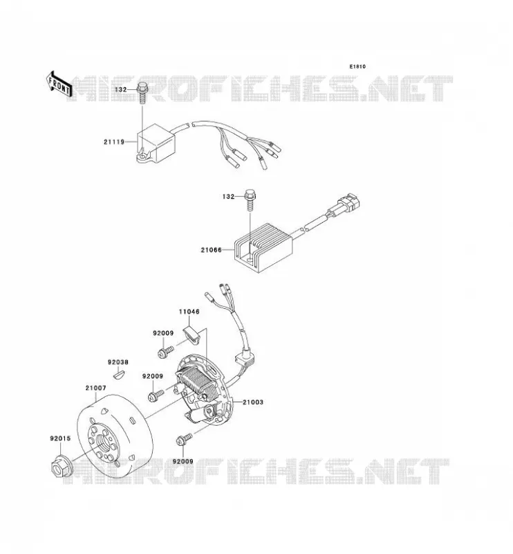 G&Eacute;N&Eacute;RATEUR Kawasaki MOTOS 220 2002 KDX220R  KDX220-A9