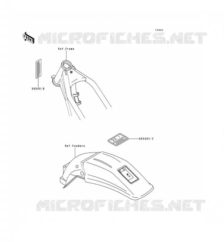 LABEL Kawasaki MOTOS 250 1992 KDX250  KDX250-D2
