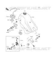 RESERVOIR CARBURANT pour Kawasaki KDX250 1994