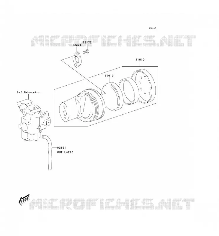 FILTRE A AIR Kawasaki MOTOS 50 2004 KDX50  KDX50-A2