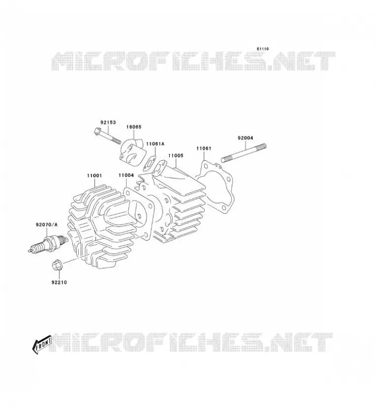 CULASSE/CYLINDRE Kawasaki MOTOS 50 2006 KDX50  KDX50A6F