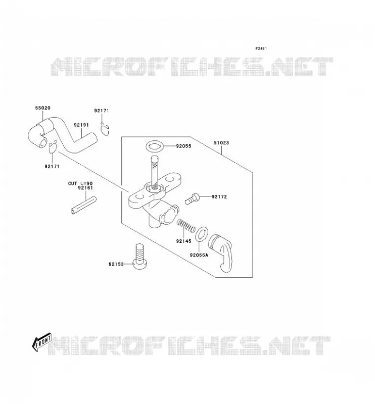FILTRE A ESSENCE Kawasaki MOTOS 50 2006 KDX50  KDX50A6F
