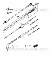 CABLE pour Kawasaki KE100 1988