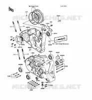 CARTER MOTEUR(S) pour Kawasaki KE100 1988