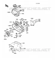 COUVERCLES MOTEUR pour Kawasaki KE100 1988