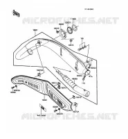 &Eacute;CHAPPEMENT pour Kawasaki KE100 1988