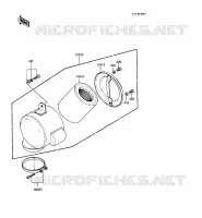 FILTRE &Agrave; AIR pour Kawasaki KE100 1988