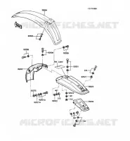 GARDE BOUE pour Kawasaki KE100 1988