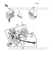 G&Eacute;N&Eacute;RATEUR pour Kawasaki KE100 1988