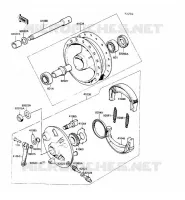 MOYEU AVANT pour Kawasaki KE100 1988