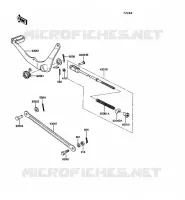PEDALE DE FREIN pour Kawasaki KE100 1988