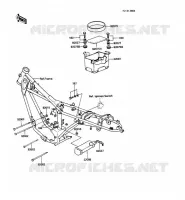 PIECE DE CADRE pour Kawasaki KE100 1988