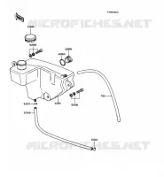 R&Eacute;SERVOIR D'HUILE pour Kawasaki KE100 1988
