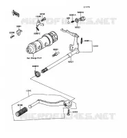 SELECTEUR pour Kawasaki KE100 1988