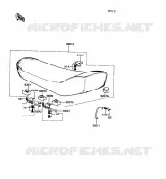 SELLE pour Kawasaki KE100 1988