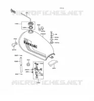 RESERVOIR CARBURANT pour Kawasaki KE100 1988