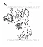 EMBRAYAGE pour Kawasaki KE100 1989