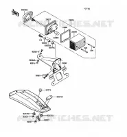 FEUX ARRI&Egrave;RE pour Kawasaki KE100 1989