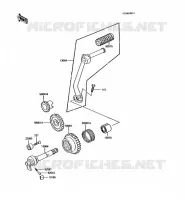 MECANISME DE KICK pour Kawasaki KE100 1989