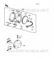 OPTIQUE ZGT00A 009976) pour Kawasaki KE100 1989