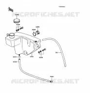 R&Eacute;SERVOIR D'HUILE pour Kawasaki KE100 1989