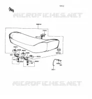 SELLE pour Kawasaki KE100 1989