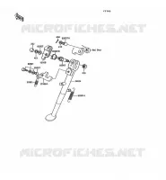 BEQUILLES pour Kawasaki KE100 1994