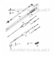 CABLES pour Kawasaki KE100 1994
