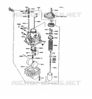 CARBURATEUR pour Kawasaki KE100 1994