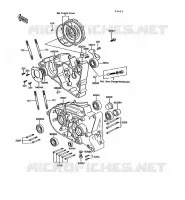 CARTER MOTEUR(S) pour Kawasaki KE100 1994