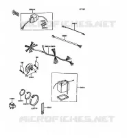 CHASSIS EQUIPMENT ELECTRIQUE pour Kawasaki KE100 1994