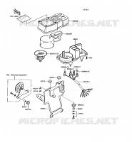 COMPTEURS pour Kawasaki KE100 1994