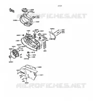 COUVERCLES MOTEUR pour Kawasaki KE100 1994